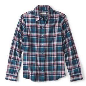Orvis Women’s Lodge Flannel Shirt - Blue Lagoon Plaid, size L